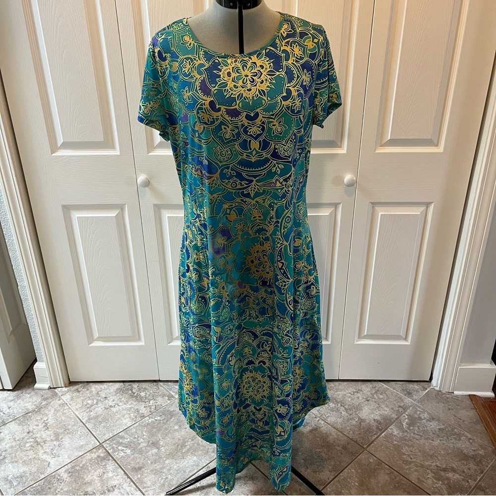 NWT! Blue - green Maxi Dress XXL - perfect for summer!